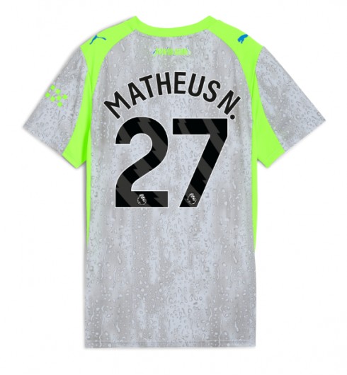 Manchester City Matheus Nunes #27 Alternativní Dres pro Dámské 2025-26 Krátký Rukáv Manchester City Matheus Nunes #27 Alternativní Dres pro Dámské 2025-26 Krátký Rukáv